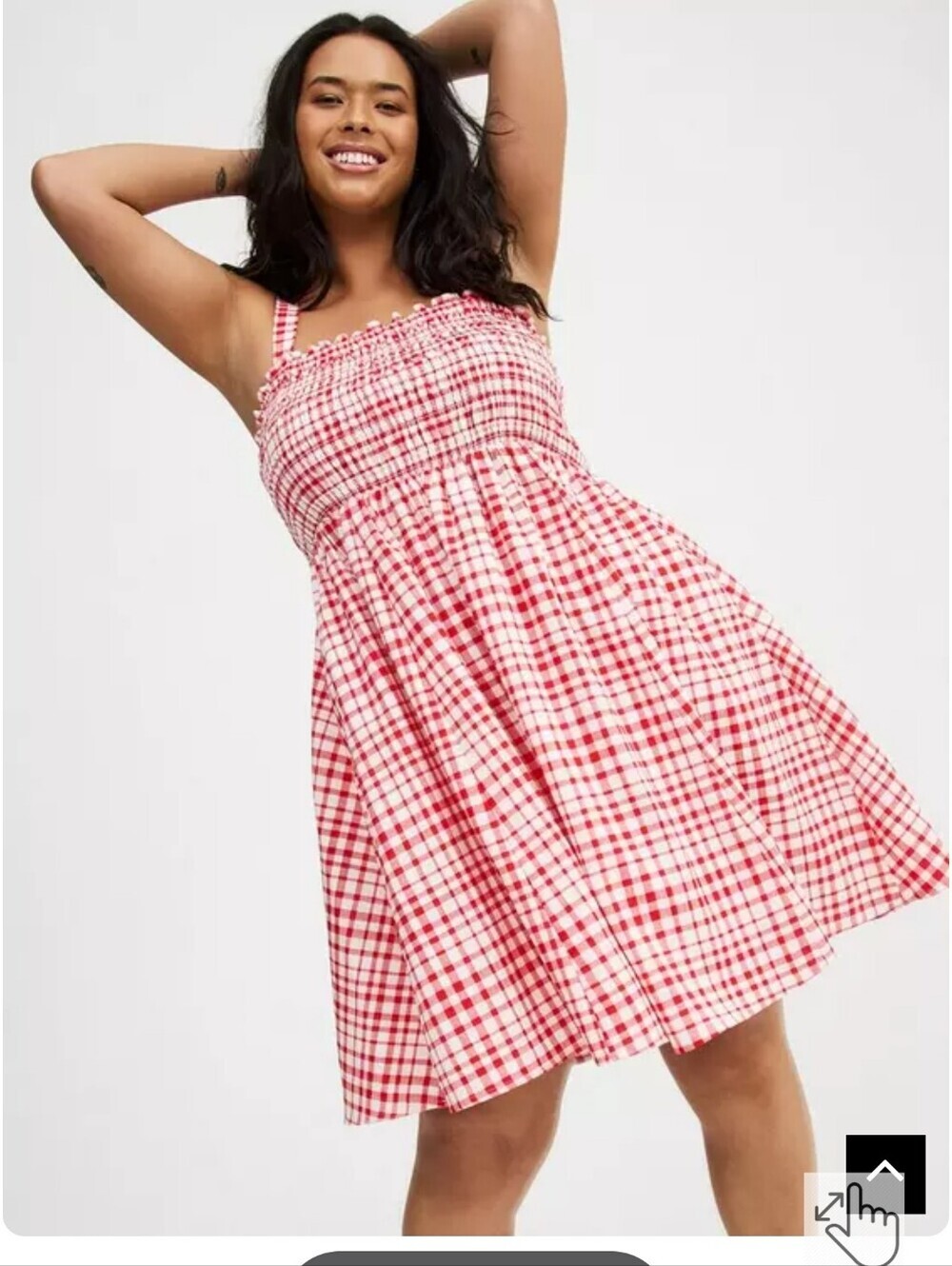 NWT TORRID 2X Smocked Tube Mini Dress
